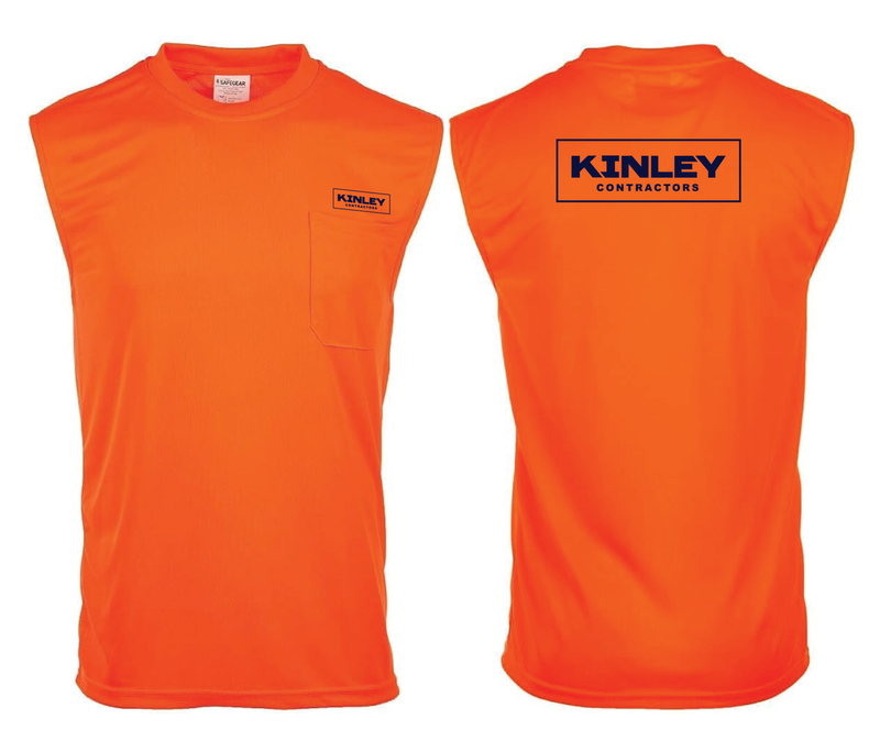Kinley High Visibility Performance Sleeveless Pocket T-Shirt