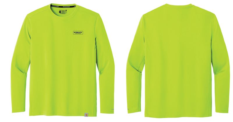 Kinley Carhartt Force Sun Defender Long Sleeve | CT106972 Brite Lime