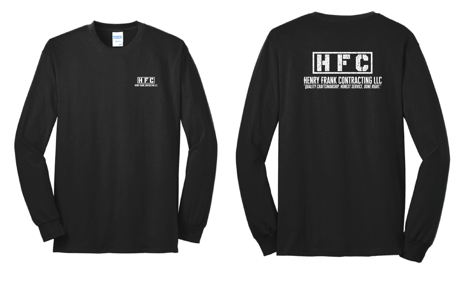 HFC Port &amp; Co Core Blend Long Sleeve | PC55LS Black