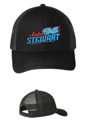 2026 Champion Aiden Stewart Trucker Hat | C402 Black/Grey Steel