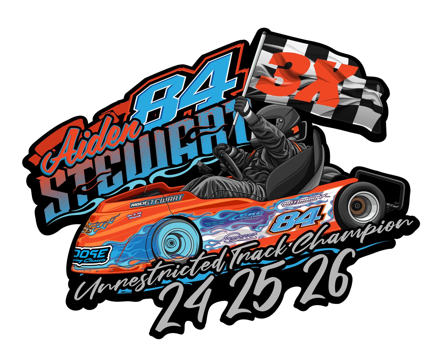 2026 Champion Aiden Stewart Sticker
