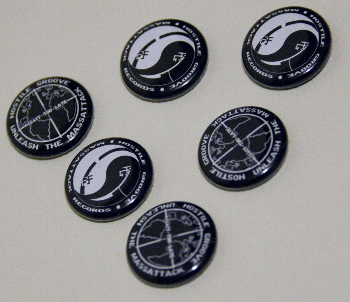 Hostile Groove Pin Buttons Hostile Groove Pin Buttons