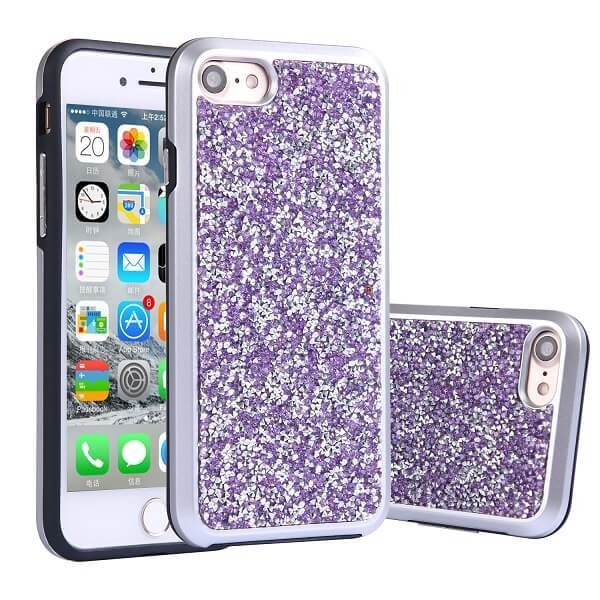 Electroplated Diamond Hybrid Series for iPhone 6/7/8 (Purple)
