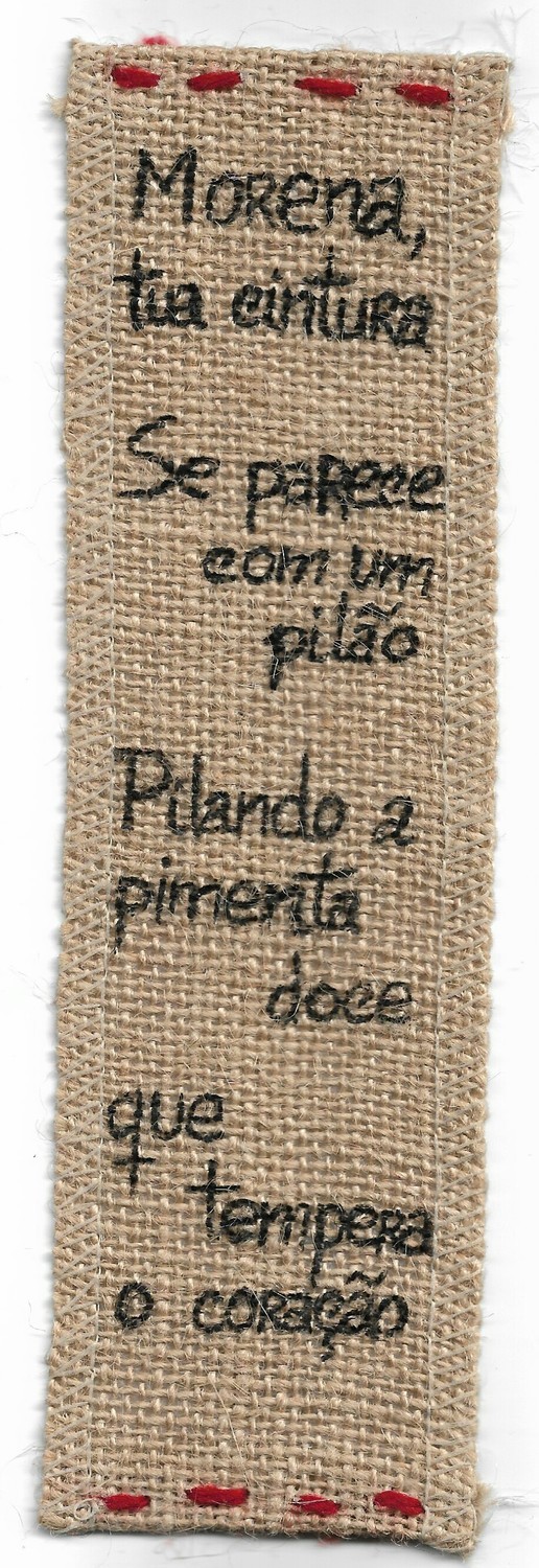 Marcadores de livros com poesia