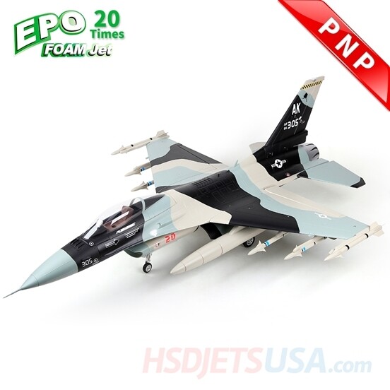 HSDJETS HF-16 Foam Turbine Black Camo Colors PNP V2.0