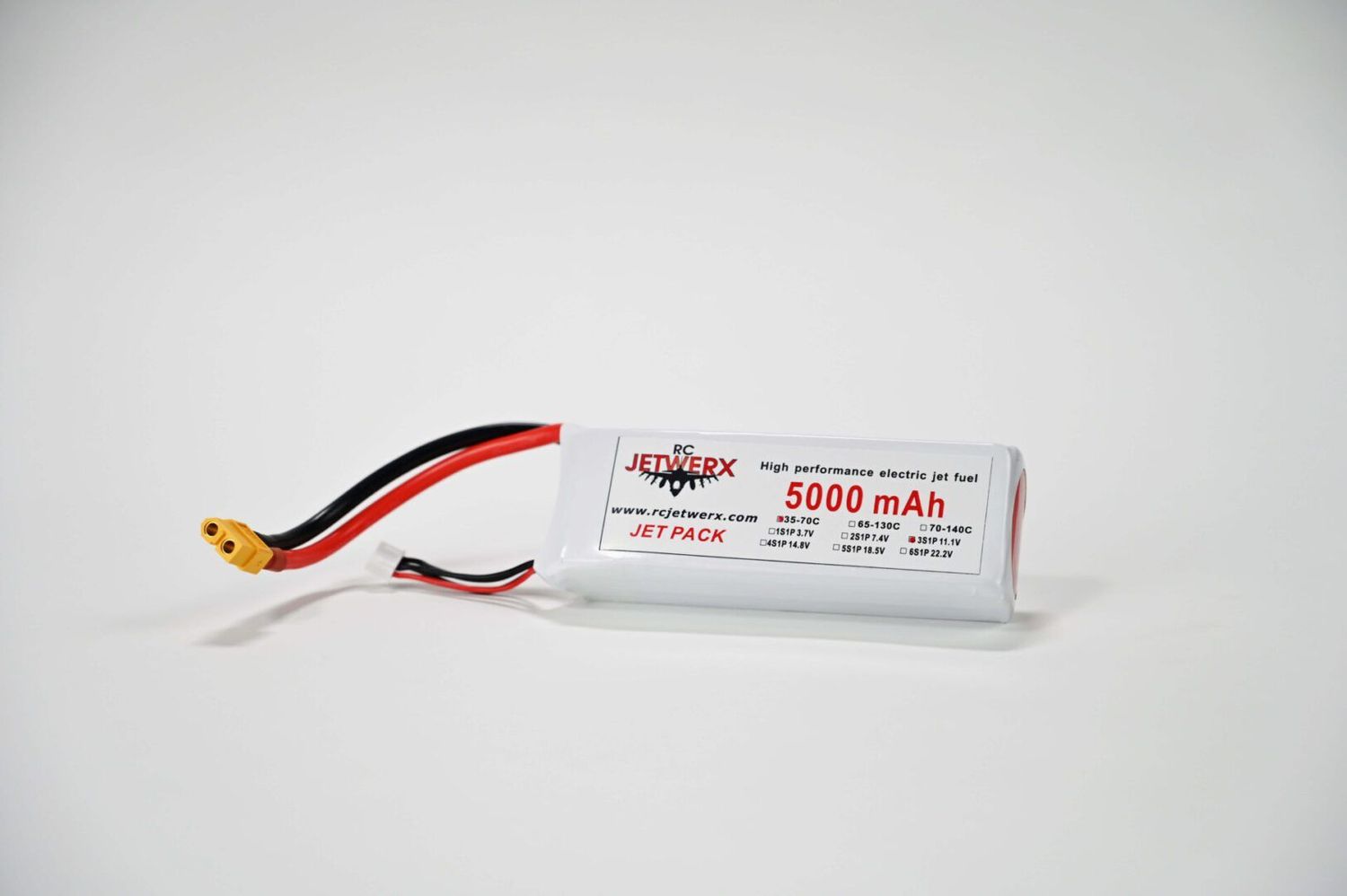 3  Cell 11.1V  5000 Lipo Pack 30-60C