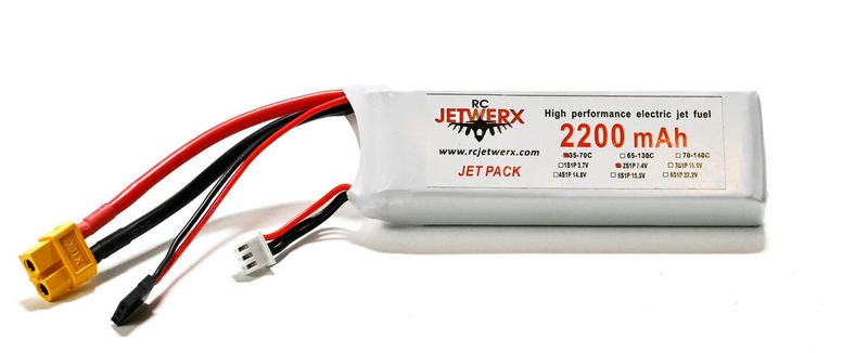 2 Cell  2200mah Lipo pack 35C