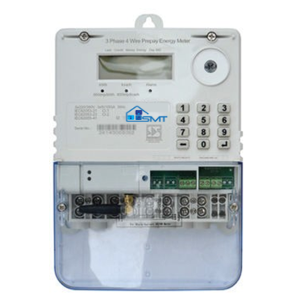 3 Phase Meter (100A per Phase) with Optional GPRS Functionality and UIU (User Interface Unit / Keypad)