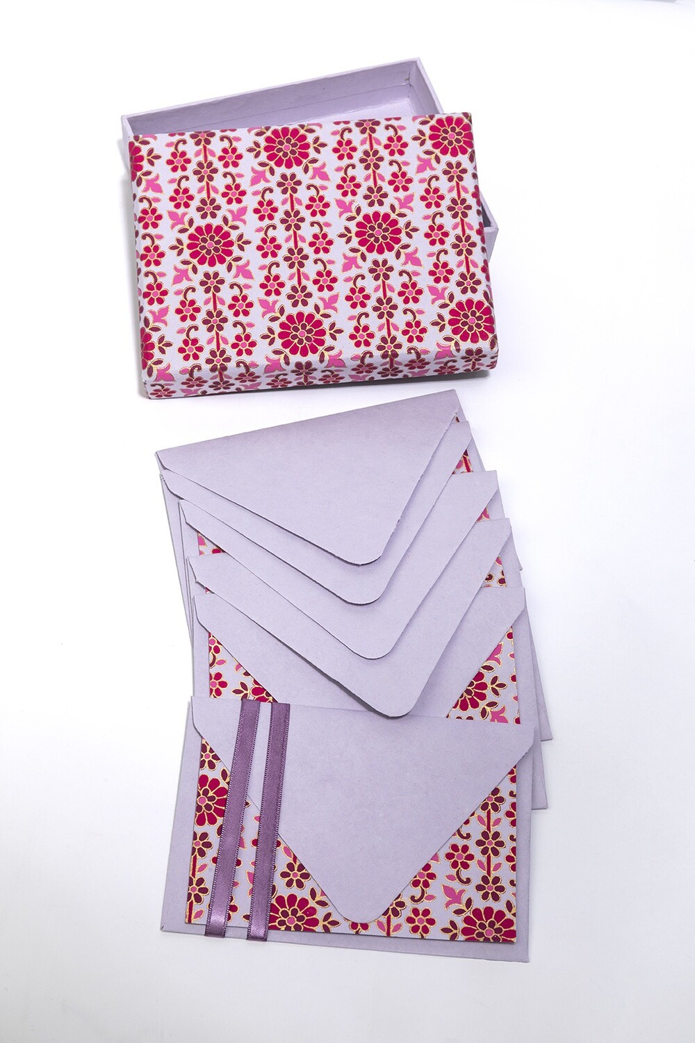 blank floral note cards