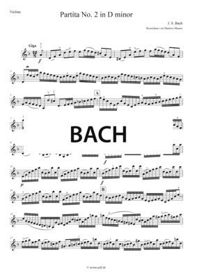 Bach: Partita No. 2 - 4. Mov. &quot;Giga&quot;