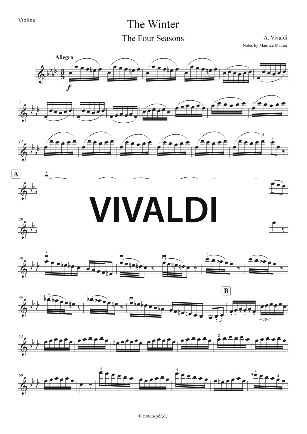 Vivaldi: Winter 3. Movement from "The Four Seasons"