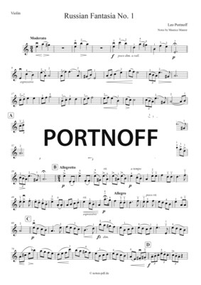 Portnoff: Russian Fantasia - No. 1