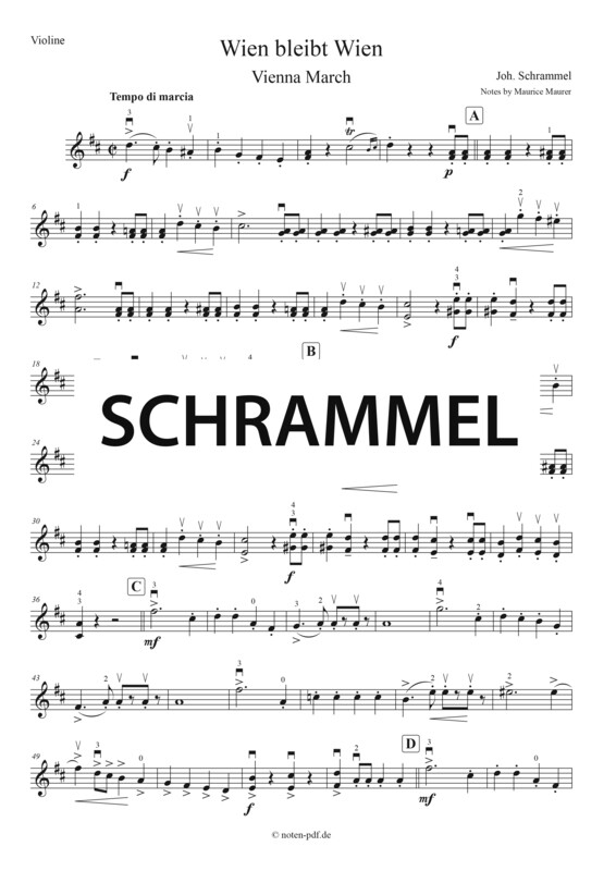Schrammel: Wien bleibt Wien (Vienna March) + MP3