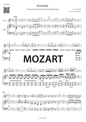 Mozart: Serenade from &quot;Eine kleine Nachtmusik&quot;
