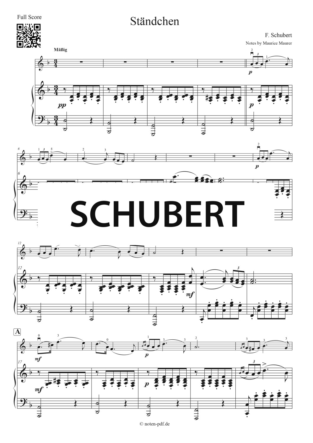 Schubert: Ständchen + MP3