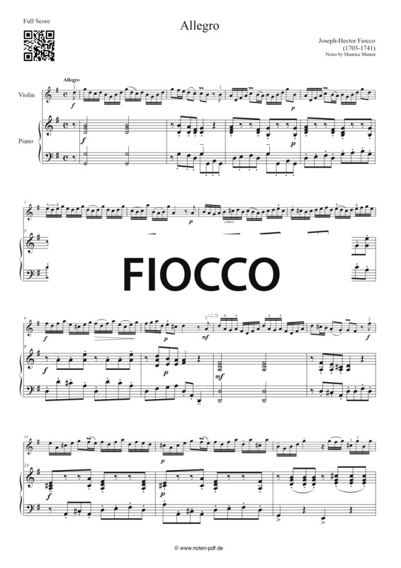 Fiocco: Allegro