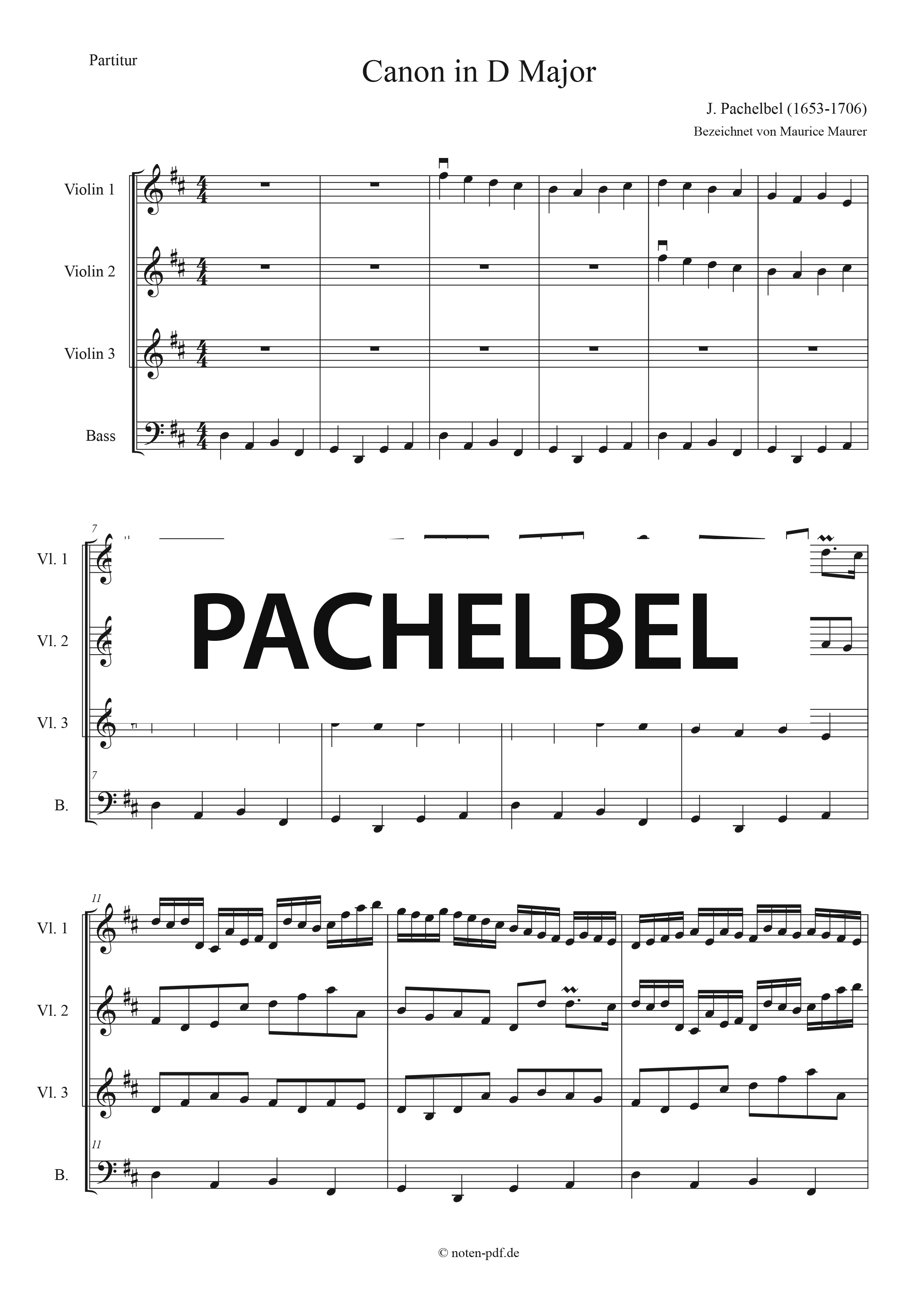 Pachelbel: Canon in D Major + MP3