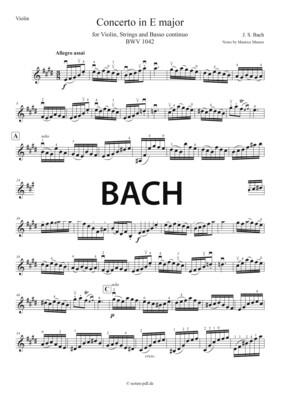 Bach: Concerto in E major - 3. Movement