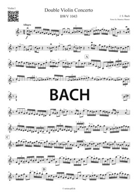 Bach: Double Violin Concerto - 3. Movement + MP3