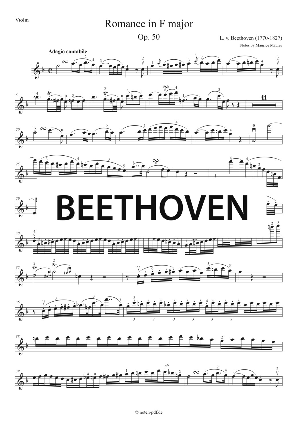 Beethoven: Romance F major