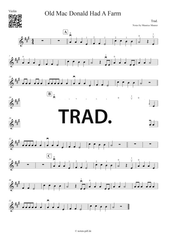 Trad.: Old Mac Donald Had A Farm