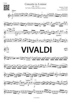 Vivaldi: Concerto in A minor - All Movements