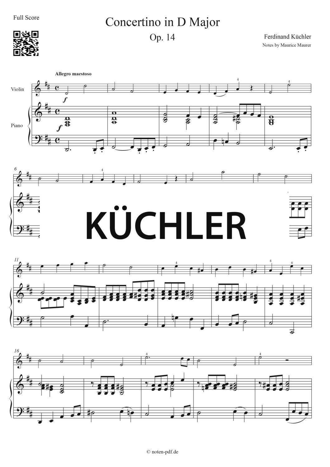 Küchler: Concertino Op. 14 - All Movements