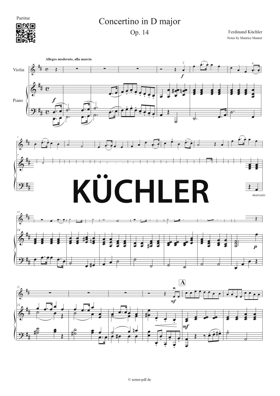 Küchler: Concertino Op. 14 - 3. Movement + MP3
