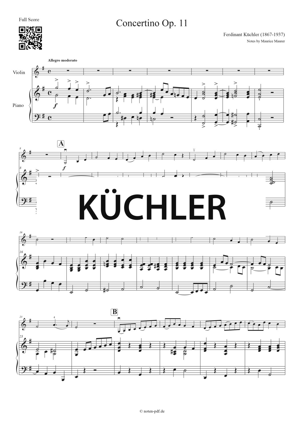 Küchler: Concertino Op. 11 - 1. Movement