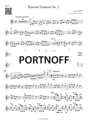 Portnoff: Russian Fantasia - No. 2 + MP3