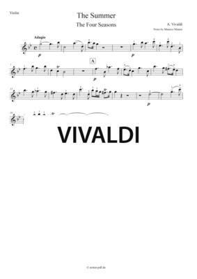 Vivaldi: Summer 2. Movement from &quot;The Four Seasons&quot;