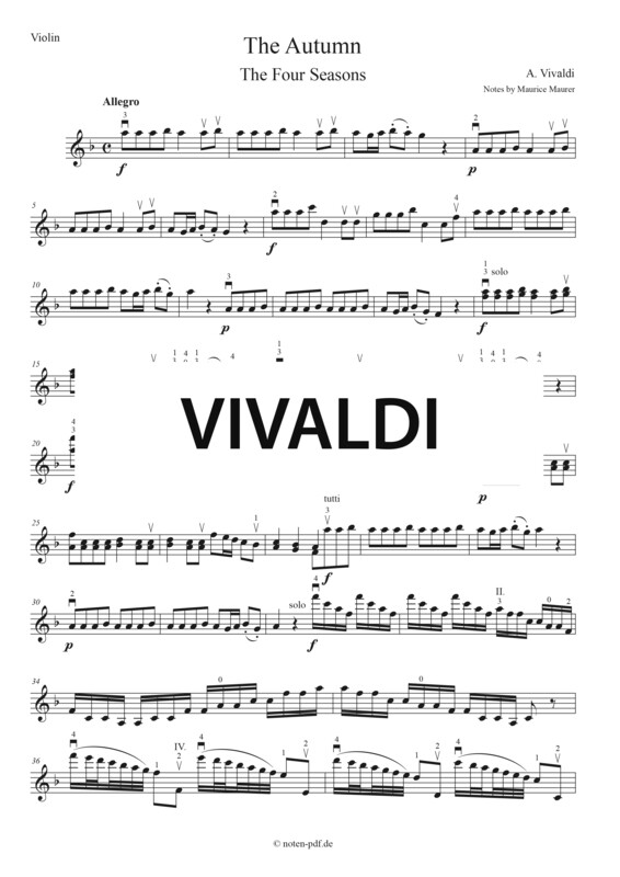 Vivaldi: The Autumn from &quot;The Four Seasons&quot; - All Movements