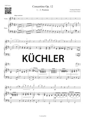Küchler: Concertino Op. 12 - 1. Movement + MP3