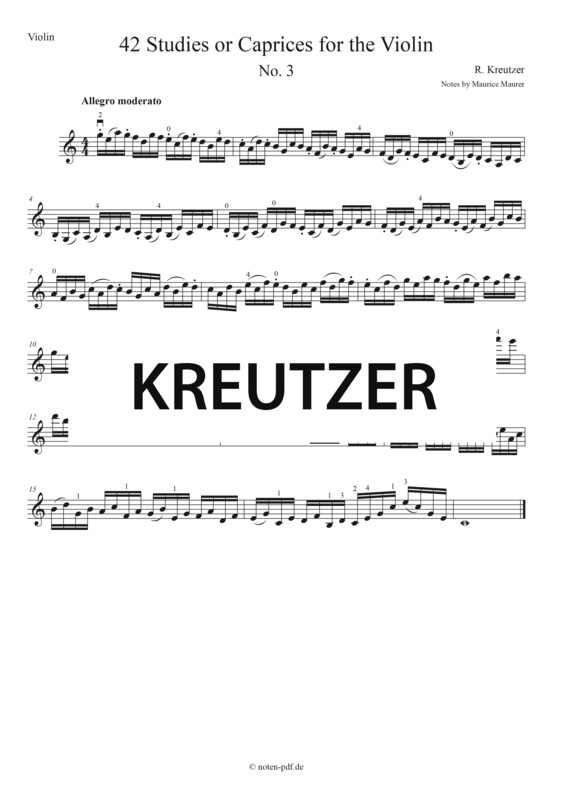 Kreutzer: 42 Studies - No. 3
