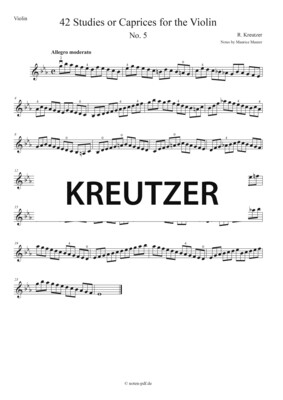 Kreutzer: 42 Studies - No. 5