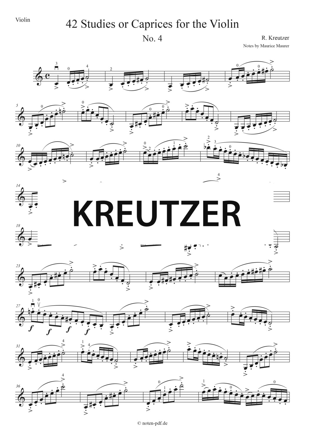 Kreutzer: 42 Studies - No. 4