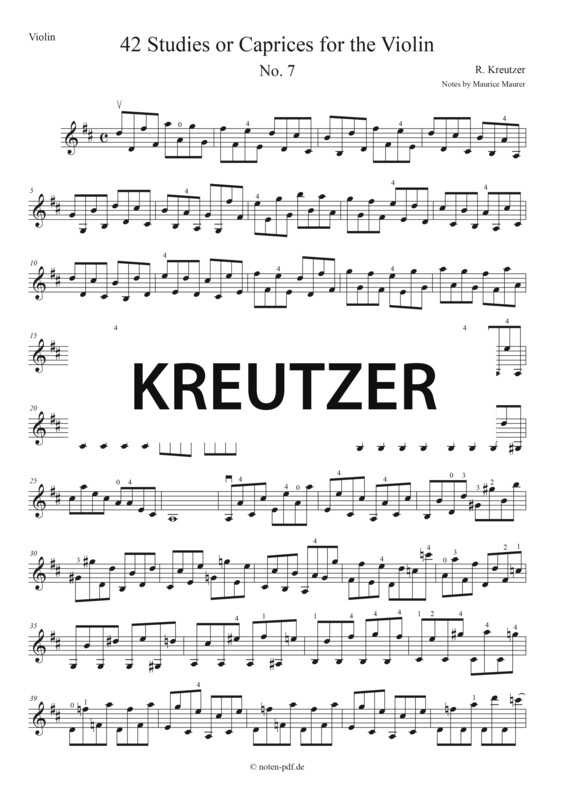 Kreutzer: 42 Studies - No. 7