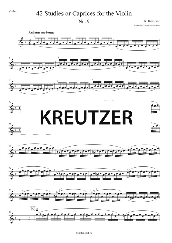 Kreutzer: 42 Studies - No. 9
