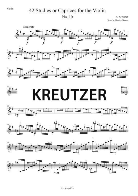 Kreutzer: 42 Studies - No. 10