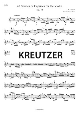 Kreutzer: 42 Studies - No. 10