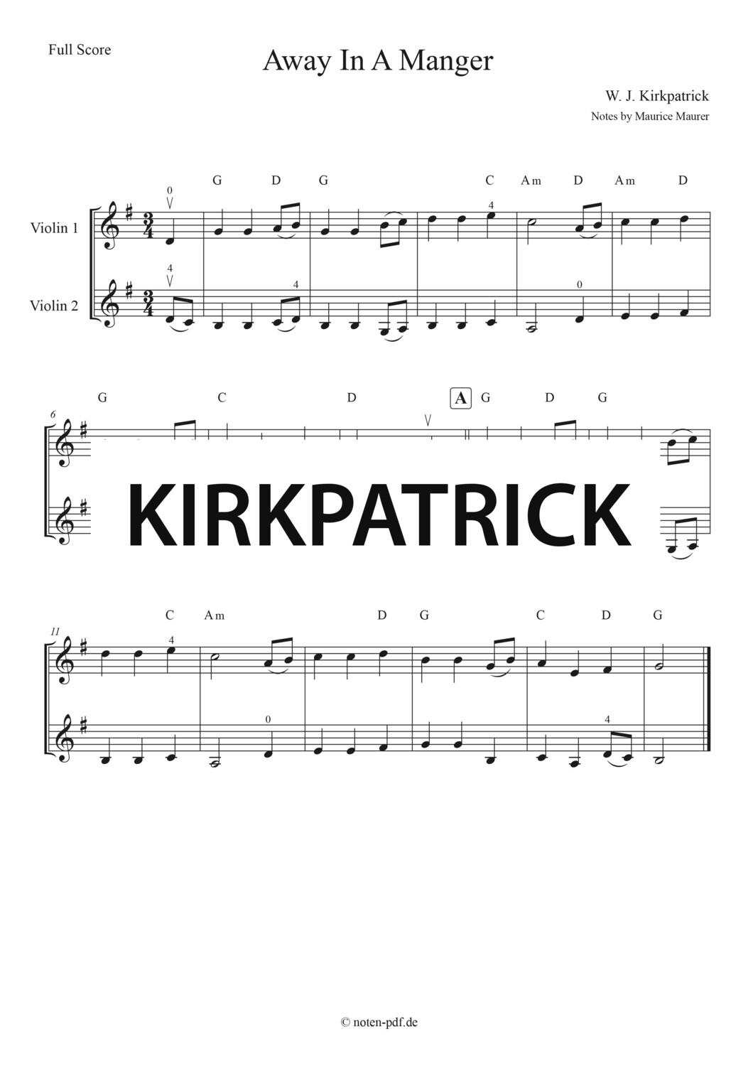 Kirkpatrick: Away In A Manger