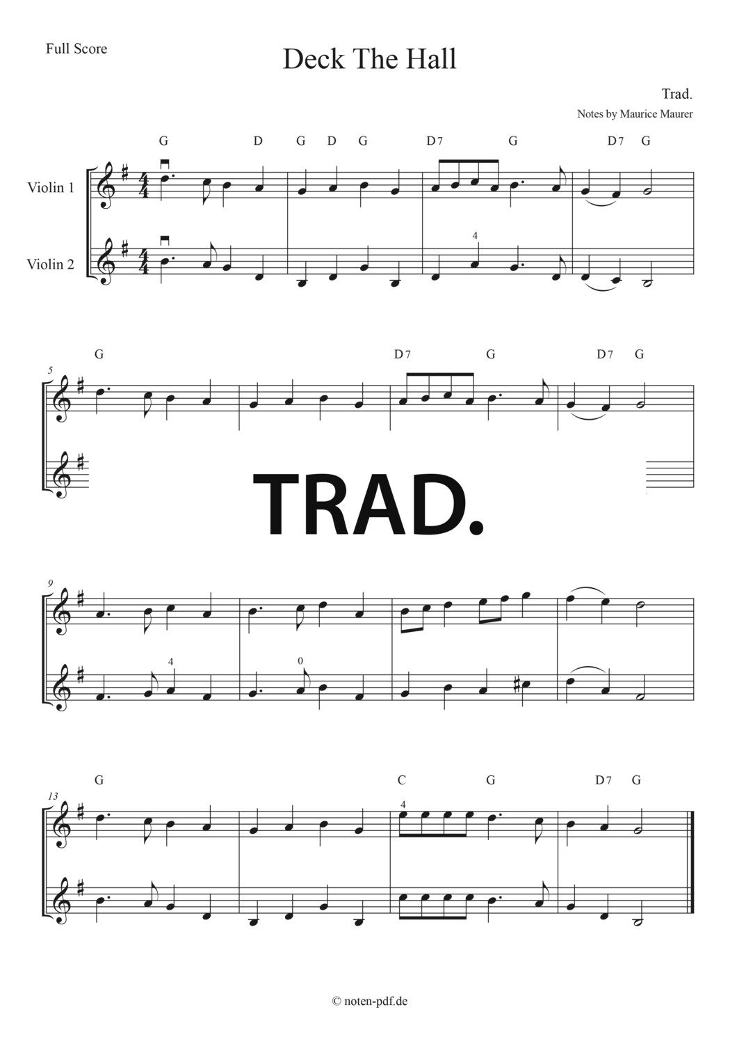 Trad.: Deck The Hall