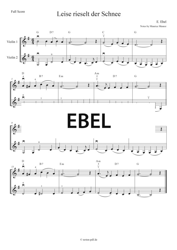 Ebel: Leise rieselt der Schnee