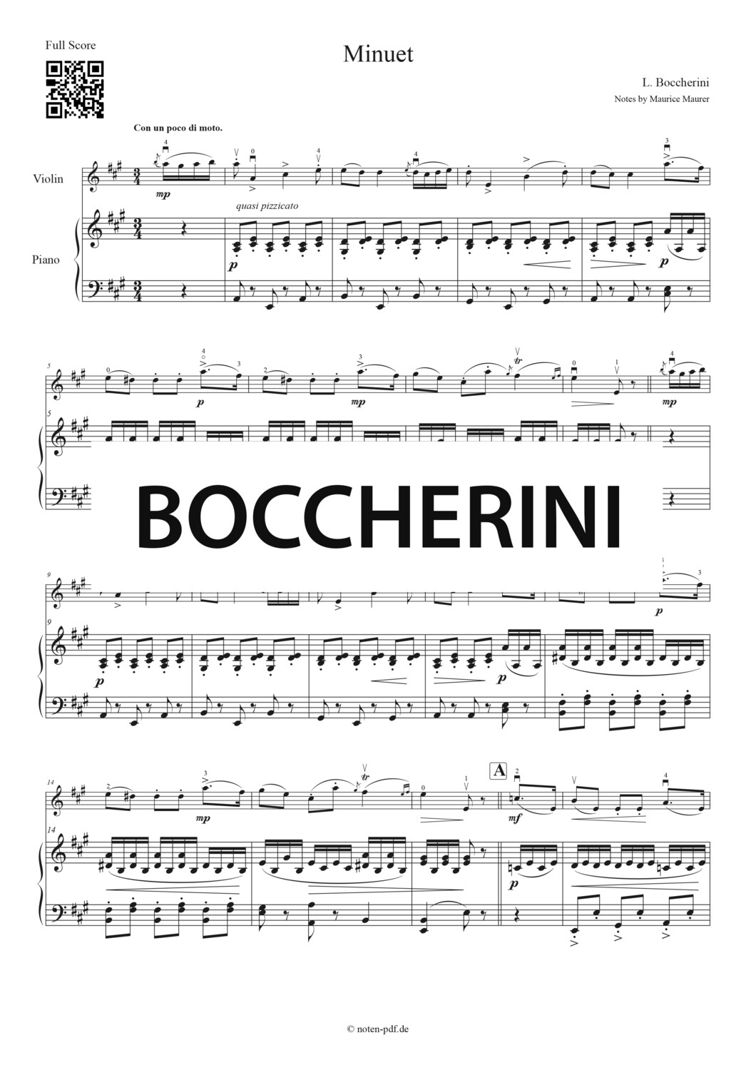 Boccherini: Minuet
