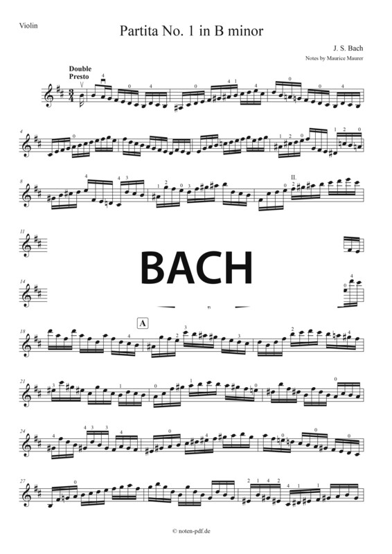 Bach: Partita No. 1 - 4. Mov. &quot;Double&quot;