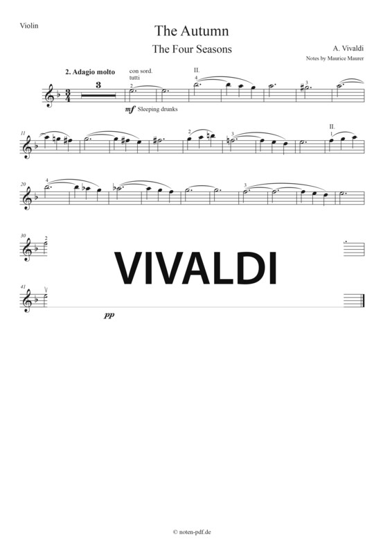 Vivaldi: The Autumn from &quot;The Four Seasons&quot; - 2. Movement