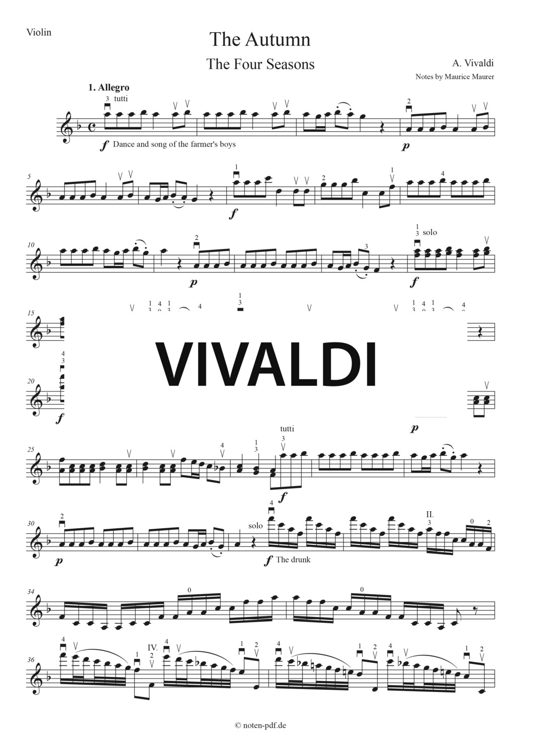 Vivaldi: The Autumn from &quot;The Four Seasons&quot; - 1. Movement
