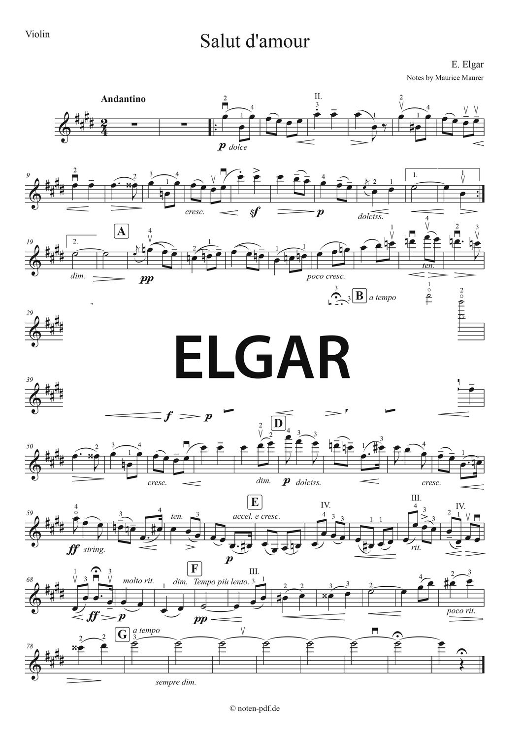 Elgar: Salut d&#39;amour + MP3