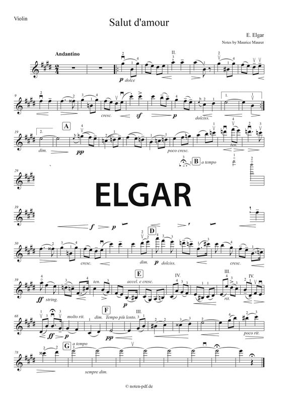 Elgar: Salut d&#39;amour