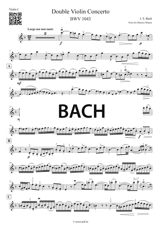 Bach: Double Violin Concerto - 2. Movement